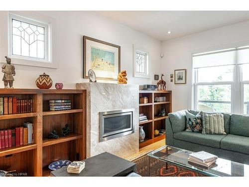 246 William Street, Stratford, ON - Indoor Photo Showing Living Room With Fireplace