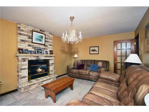 1190 O'Loane Avenue, Stratford, ON - Indoor Photo Showing Living Room With Fireplace