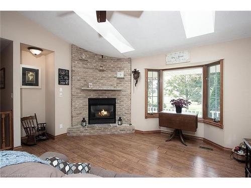 69625 Victoria Drive, Centralia, ON - Indoor Photo Showing Living Room With Fireplace