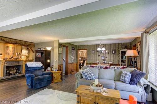 129 King Street N, Atwood, ON - Indoor Photo Showing Living Room With Fireplace