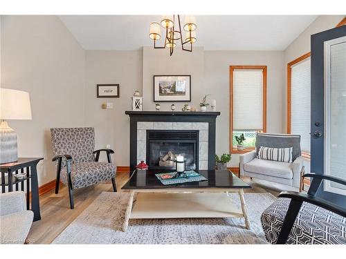 126 Nelson Street E, Goderich, ON - Indoor Photo Showing Living Room With Fireplace