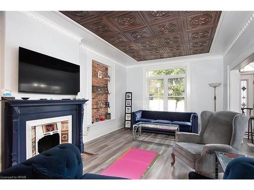 41 Douglas Street, Stratford, ON - Indoor Photo Showing Living Room With Fireplace