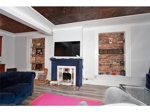 41 Douglas Street, Stratford, ON - Indoor Photo Showing Living Room With Fireplace