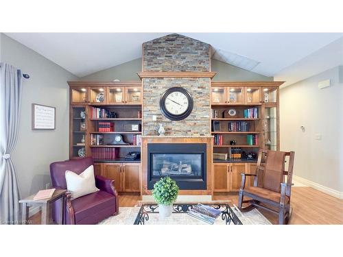 6055 Fischer Road, Mitchell, ON - Indoor Photo Showing Living Room With Fireplace