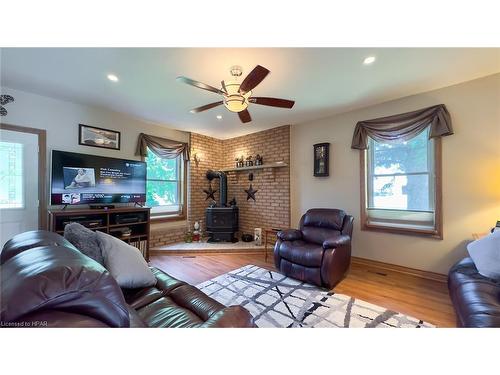 8 Blake Street, Ripley, ON - Indoor Photo Showing Living Room With Fireplace