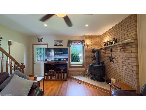 8 Blake Street, Ripley, ON - Indoor Photo Showing Living Room With Fireplace