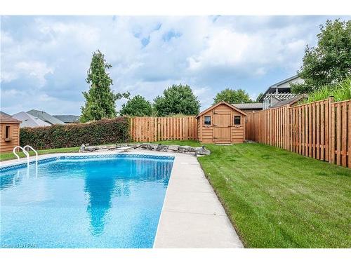 55 Stoneridge Boulevard, St. Marys, ON - Outdoor With In Ground Pool With Backyard