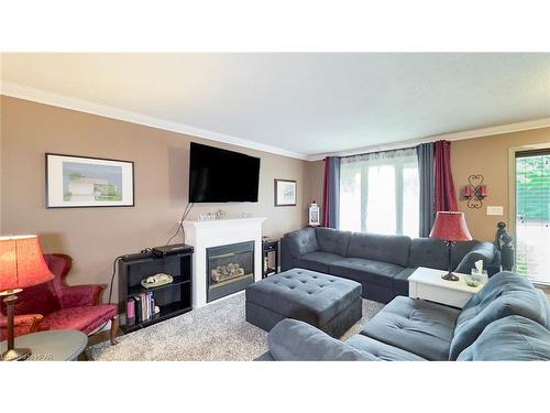 87 Napier Street, Mitchell, ON - Indoor Photo Showing Living Room With Fireplace