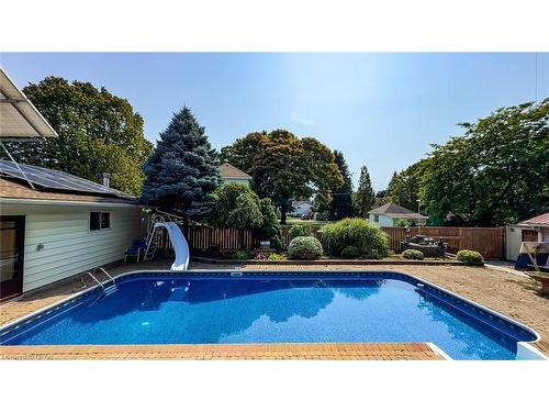 123 Elgin Avenue W, Goderich, ON - Outdoor With In Ground Pool With Backyard