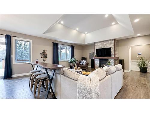 39941 Dinsley Terrace, Bluewater, ON - Indoor Photo Showing Living Room With Fireplace