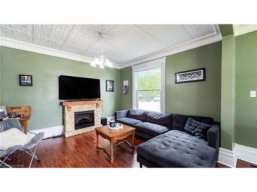 179 Bayfield Road, Goderich, ON - Indoor Photo Showing Living Room With Fireplace