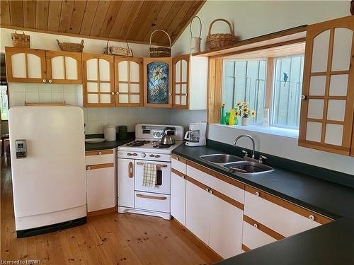 Lt25 Sandy Island, Sturgeon Falls, ON - Indoor Photo Showing Kitchen With Double Sink