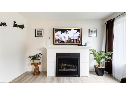 205 Blake Street W, Goderich, ON - Indoor Photo Showing Living Room With Fireplace