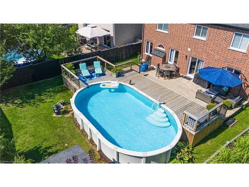 46 Shaw Valley Drive, St. Thomas, ON - Outdoor With Above Ground Pool With Deck Patio Veranda