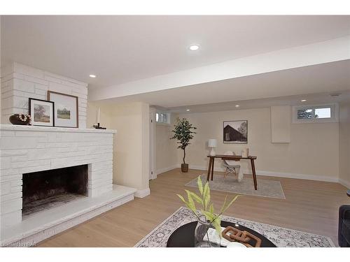 3552 Road 112, Stratford, ON - Indoor Photo Showing Living Room With Fireplace