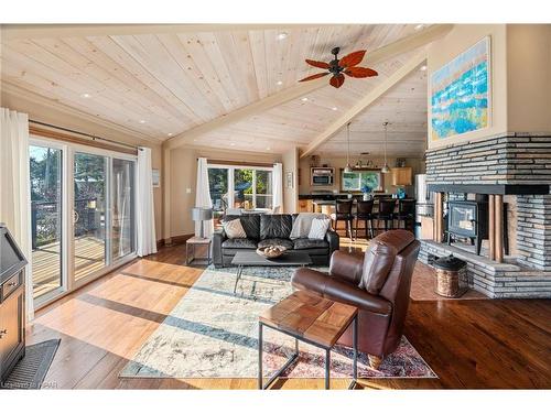 84763 Ontario Street, Ashfield-Colborne-Wawanosh, ON - Indoor Photo Showing Living Room With Fireplace