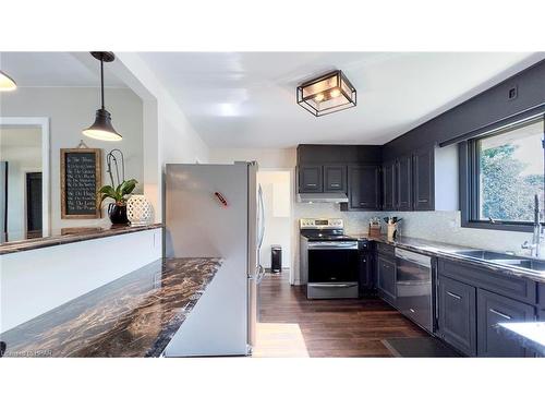 223 Coulton Drive, Mitchell, ON - Indoor Photo Showing Kitchen With Double Sink