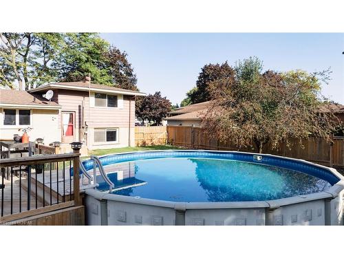 223 Coulton Drive, Mitchell, ON - Outdoor With Above Ground Pool