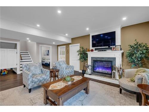 1106 Church St, Wroxeter, ON - Indoor Photo Showing Living Room With Fireplace