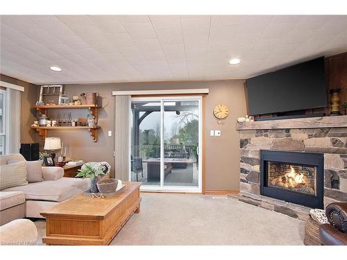 2828 Line 34, Perth East, ON - Indoor Photo Showing Living Room With Fireplace