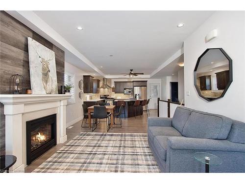 247 Sunset Drive, Mitchell, ON - Indoor Photo Showing Living Room With Fireplace