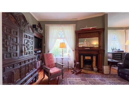 73399 London Road, Kippen, ON - Indoor Photo Showing Living Room With Fireplace