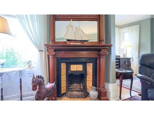 73399 London Road, Kippen, ON - Indoor Photo Showing Living Room With Fireplace