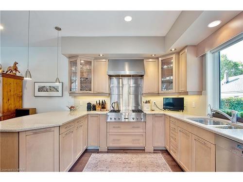 108 Avondale Avenue, Stratford, ON - Indoor Photo Showing Kitchen With Double Sink