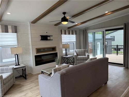 63-77683 Bluewater Highway, Central Huron, ON - Indoor Photo Showing Living Room With Fireplace