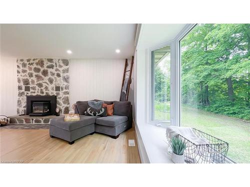 115143 Grey Road 3, Chatsworth (Twp), ON - Indoor Photo Showing Living Room With Fireplace