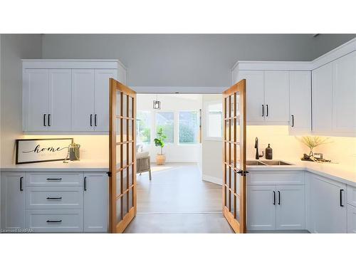 22 Hamilton Street, Bayfield, ON - Indoor Photo Showing Kitchen With Double Sink