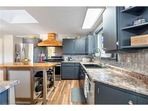 35449 Bayfield River Road, Bayfield, ON - Indoor Photo Showing Kitchen With Double Sink