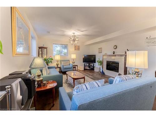 6498 Talbot Trail, Merlin, ON - Indoor Photo Showing Living Room With Fireplace