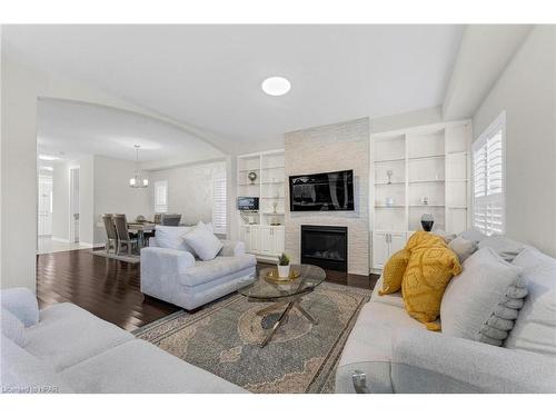 11 Netherwood Road, Kitchener, ON - Indoor Photo Showing Living Room With Fireplace