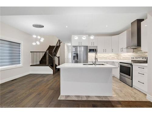 2487 Charlie Hajjar Way, London, ON - Indoor Photo Showing Kitchen With Double Sink With Upgraded Kitchen