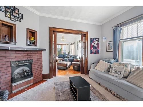 80 Picton Street E, Goderich, ON - Indoor Photo Showing Living Room With Fireplace