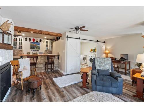 4 Seip Road, South Bruce, ON - Indoor Photo Showing Living Room With Fireplace