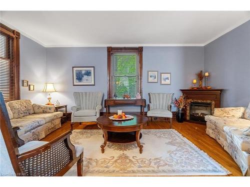 110 Quebec Street, Goderich, ON - Indoor Photo Showing Living Room With Fireplace