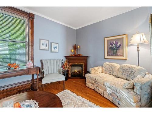 110 Quebec Street, Goderich, ON - Indoor Photo Showing Living Room With Fireplace