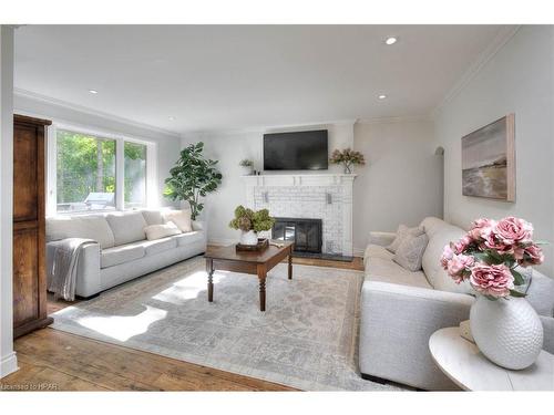 100 Caroline Street, Stratford, ON - Indoor Photo Showing Living Room With Fireplace