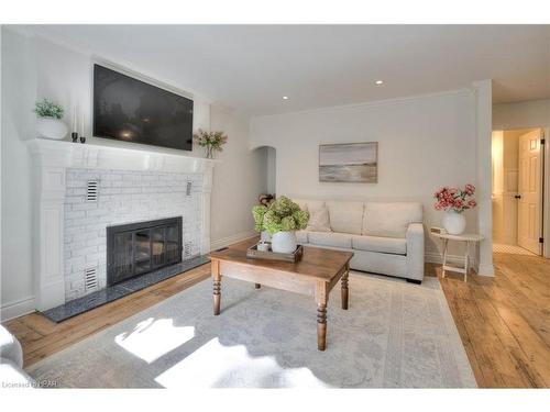 100 Caroline Street, Stratford, ON - Indoor Photo Showing Living Room With Fireplace