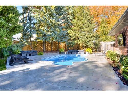 100 Caroline Street, Stratford, ON - Outdoor With In Ground Pool With Backyard