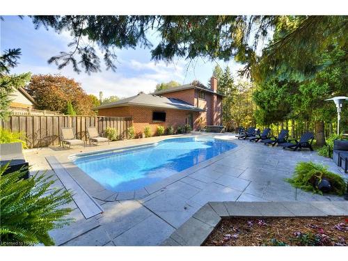 100 Caroline Street, Stratford, ON - Outdoor With In Ground Pool With Backyard