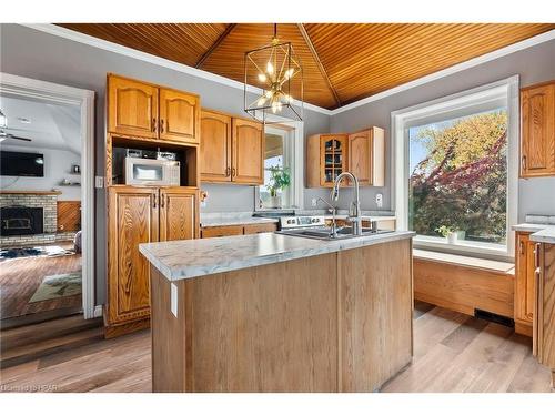 85102 Brussels Line, Huron East, ON - Indoor Photo Showing Kitchen With Double Sink