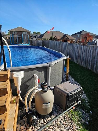 71 Clayton Street, Mitchell, ON - Outdoor With Above Ground Pool With Backyard