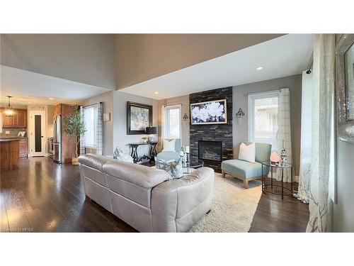 71 Clayton Street, Mitchell, ON - Indoor Photo Showing Living Room With Fireplace