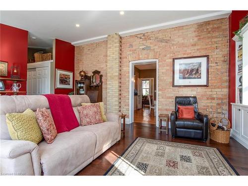 3 Elm Street, Stratford, ON - Indoor Photo Showing Living Room With Fireplace