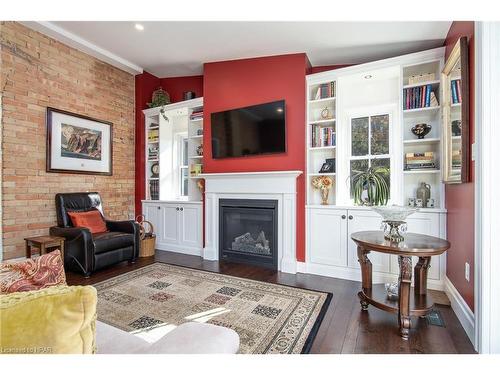 3 Elm Street, Stratford, ON - Indoor Photo Showing Living Room With Fireplace