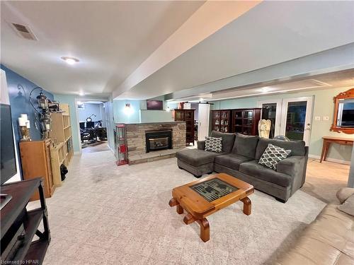 348 Devon Street, Stratford, ON - Indoor Photo Showing Living Room With Fireplace