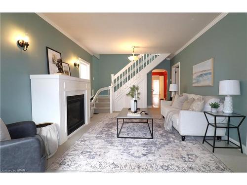 223 Mornington Street, Stratford, ON - Indoor Photo Showing Living Room With Fireplace